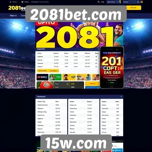Acessibilidade e design do site 2081bet.com